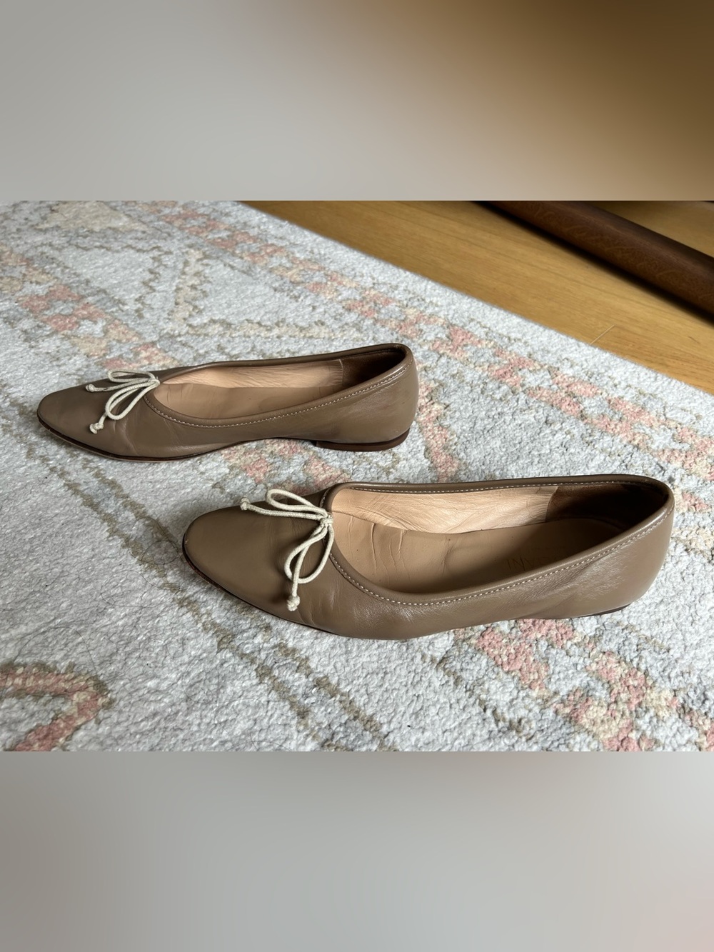 A. Soliani Como Ballet Flat in Taupe - Picture 6 of 9